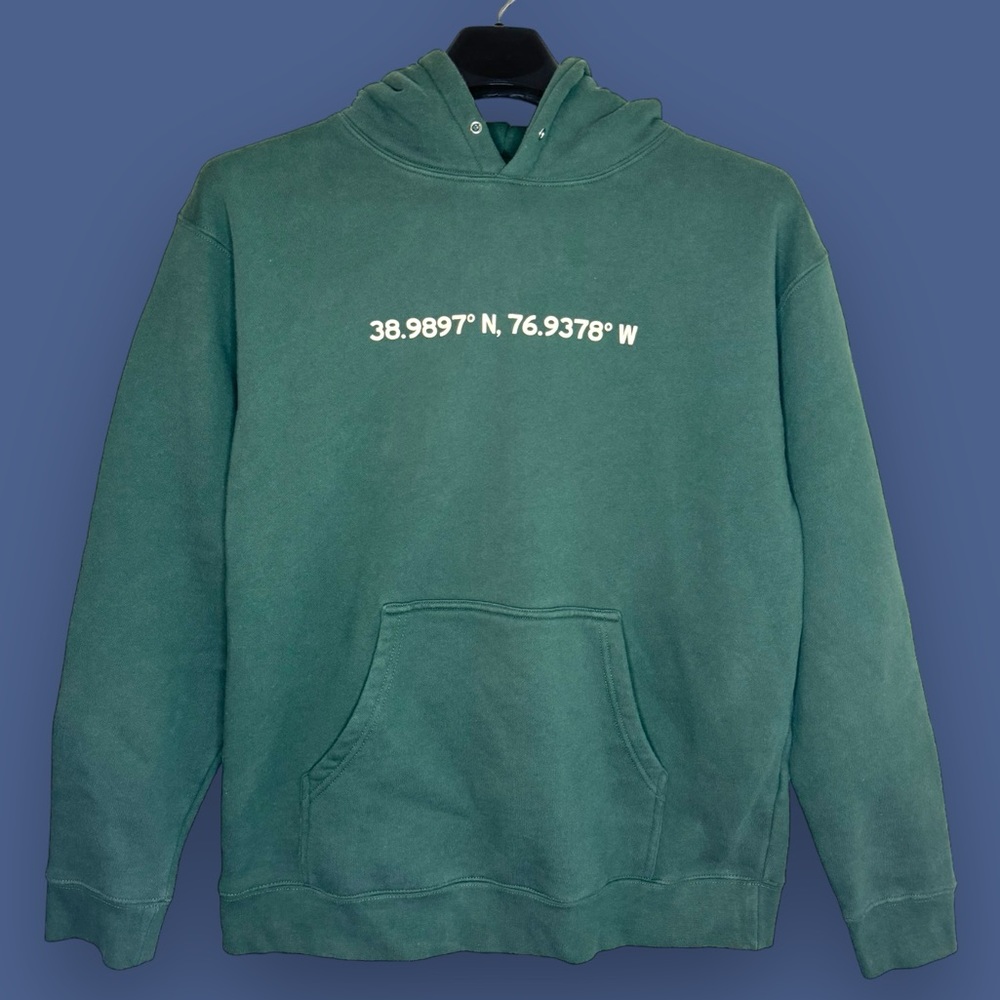 Logic Coordinates Signature Green Hoodie
Like New, Size L